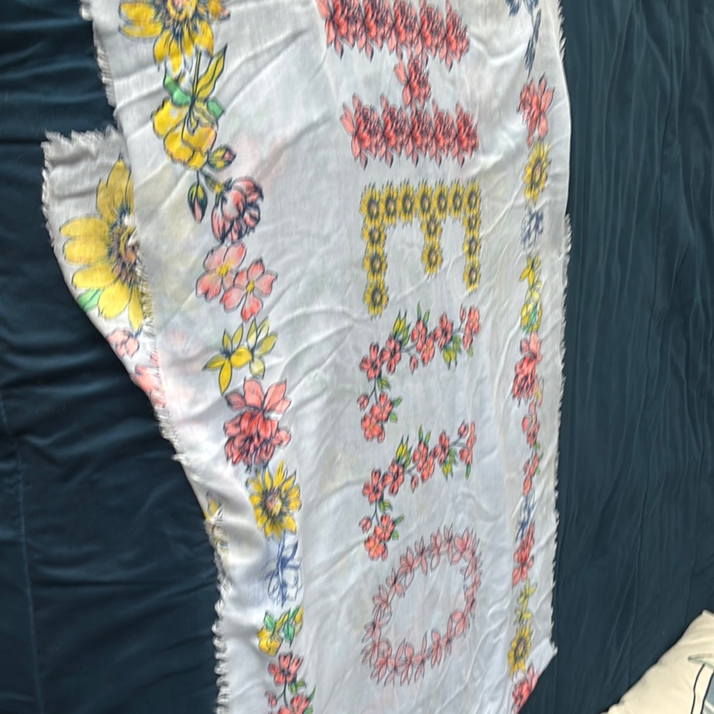 Floral Spring Scarf - Multicolor - Picture 2 of 5